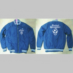 Football Gangster  modrobiela pánska zimná bunda s obojstranným logom, materiál 100%polyester (obmedzené skladové zásoby!!!!)
